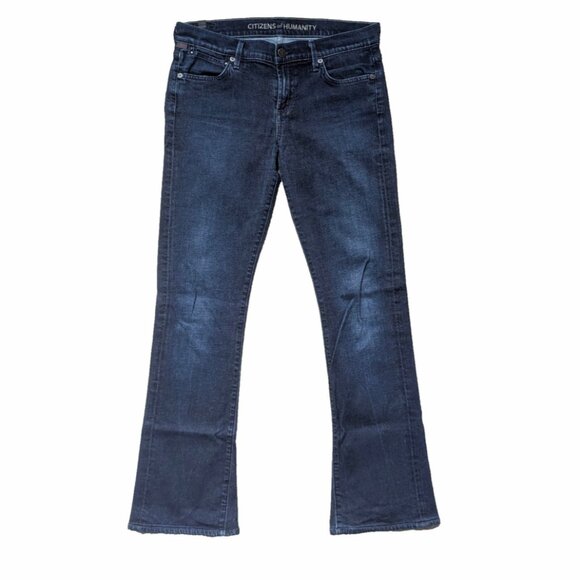 EUC Citizens of Humanity Stretch Bootcut Jeans Women's 29 x 29 dark blue denim - Picture 1 of 11